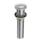 Ruvati Push Pop-up Drain for Bathroom Sinks without Overflow Stainless Steel Finish RVA5103ST - alternate 1
